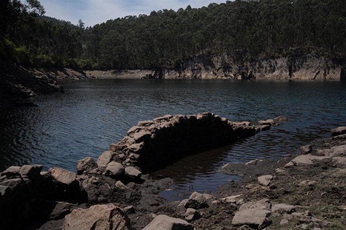 Archivo - Embalse de Baíña, a 8 de julio de 2026, en Baiona, Pontevedra, Galicia (España). 