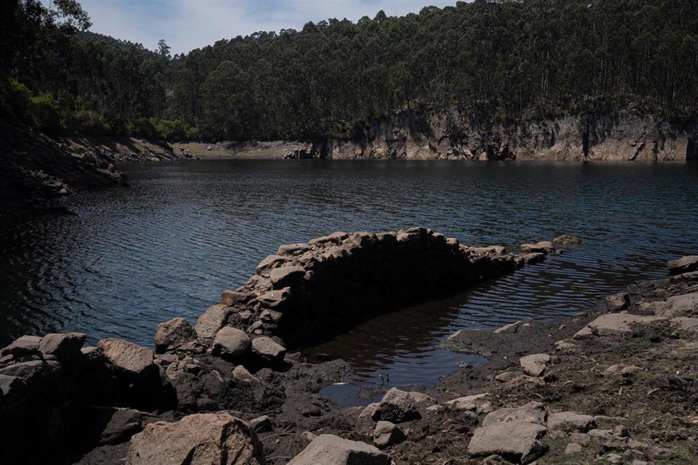 Archivo - Embalse de Baíña, a 8 de julio de 2026, en Baiona, Pontevedra, Galicia (España).