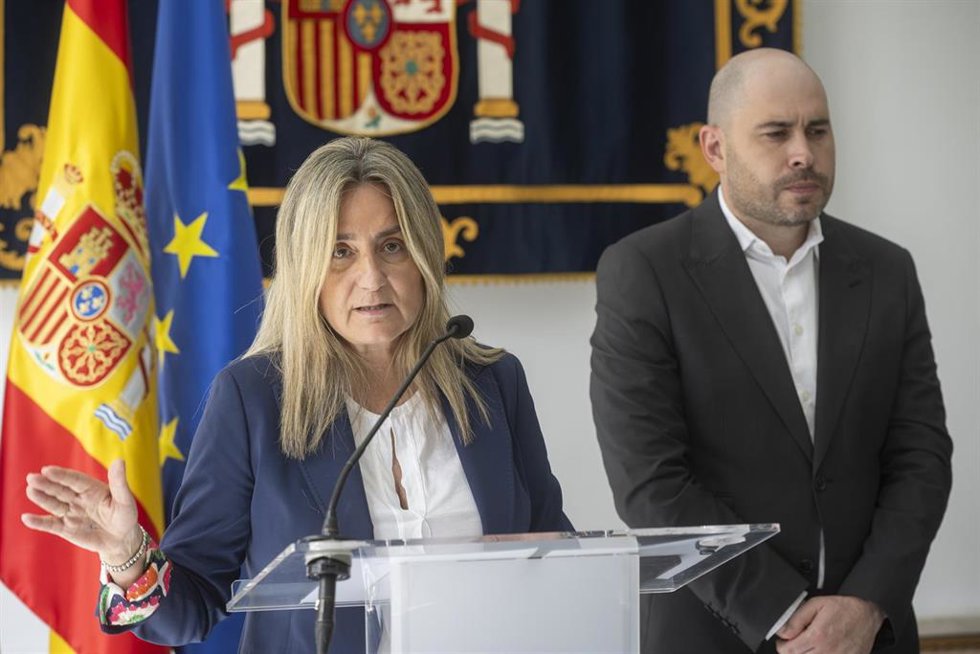La ministra de Educación, Formación Profesional y Deportes, Milagros Tolón, en la Delegación del Gobierno en Ceuta, a 9 de septiembre de 2026, en Ceuta (España).