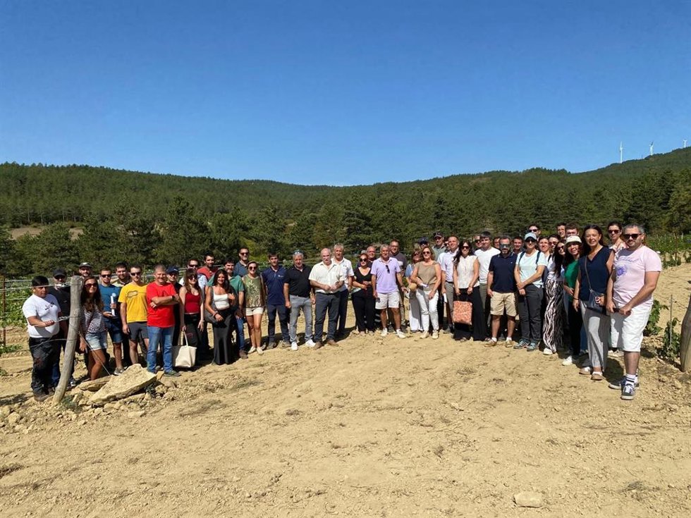 Asistentes a la jornada de adaptación del viñedo al cambio climático.