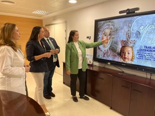 Presentación de la visita de la Virgen de la Capilla al Hospital de Jaén.