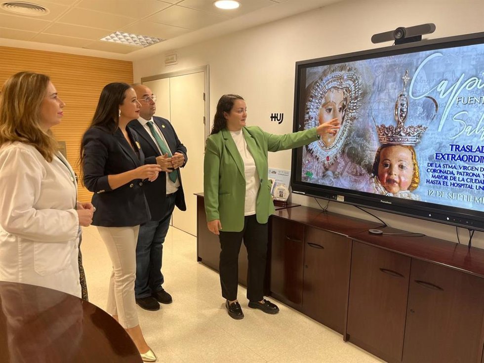 Presentación de la visita de la Virgen de la Capilla al Hospital de Jaén.