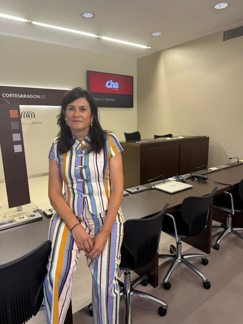 La diputada de CHA en las Cortes de Aragón Isabel Lasobras.