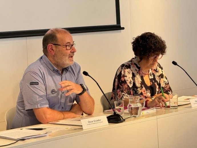 El president de Plataforma per la Llengua, Òscar Escuder