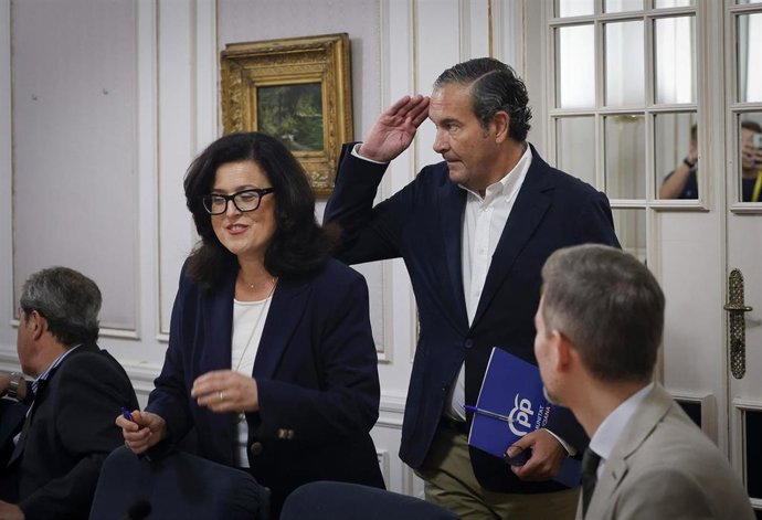 El síndic del PP en Les Corts, Nando Pastor, durante la junta de síndics