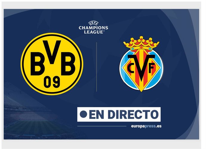 Onces Iniciales probables: Borussia Dortmund - Villareal: resumen y estadísticas del partido de Fase de Grupos (I) de Champions
