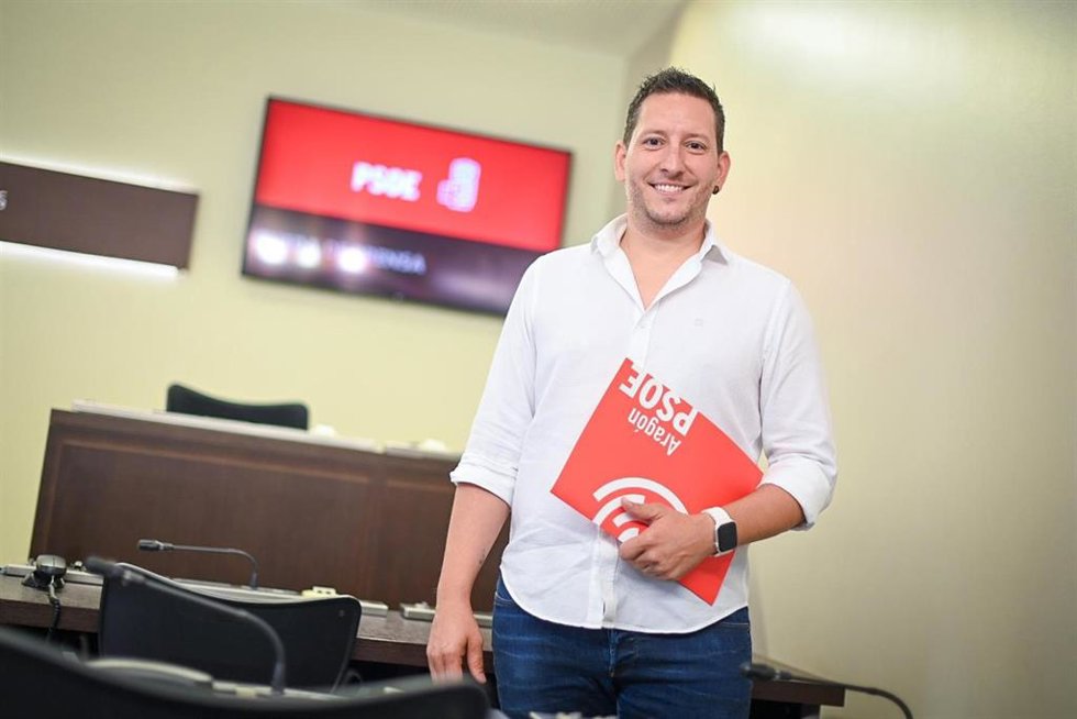 El diputado del PSOE en las Cortes de Aragón Jesús Morales