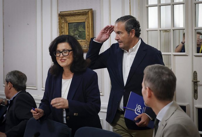El síndic del PP en Les Corts, Nando Pastor, durant la junta de síndics