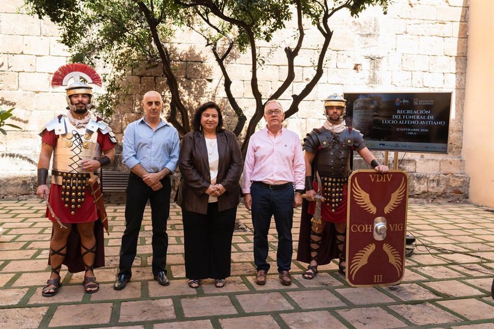 Presentación de la recreación del funeral de Lucio Alfeno Avitiano de Abla (Almería).
