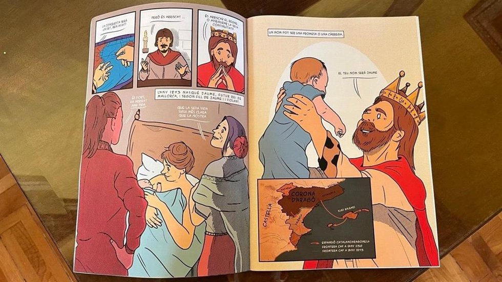 Páginas del cómic 'La creació d'un regne'