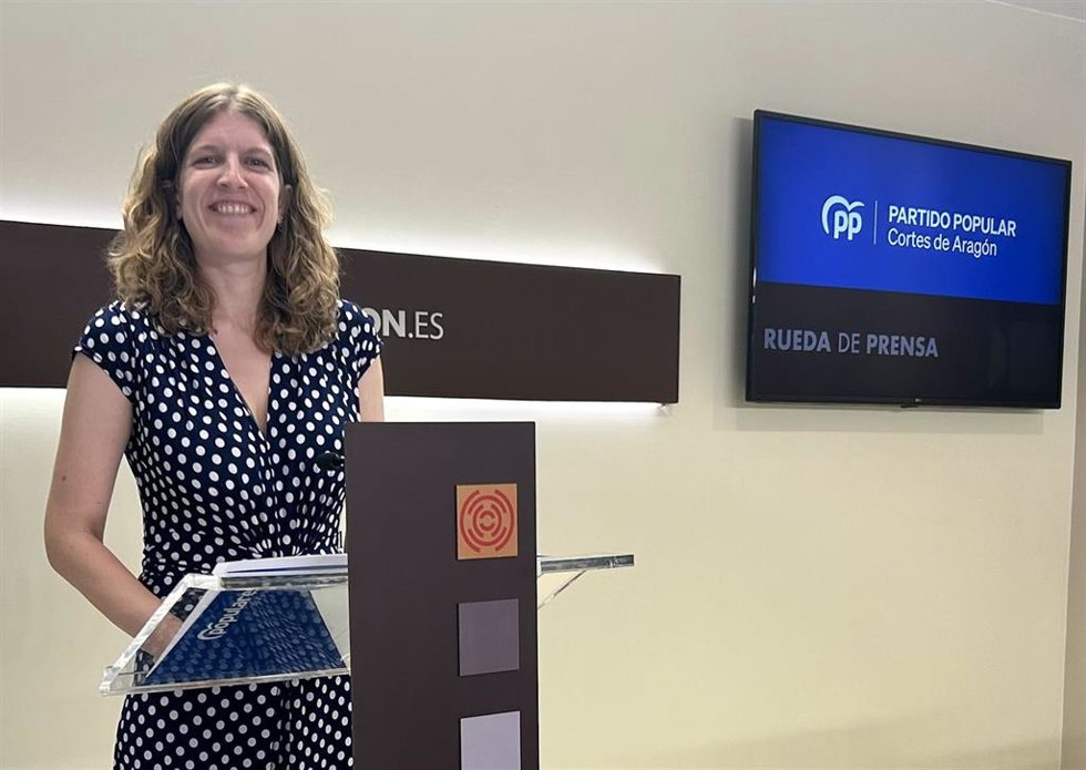 La diputada del PP en las Cortes de Aragón Silvia Casas.