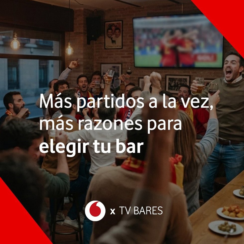 Vodafone TV Bares emite hasta tres competiciones de forma simultánea.