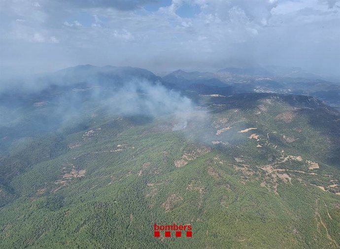 Incendi forestal a la Baronia de Rialb (Lleida)