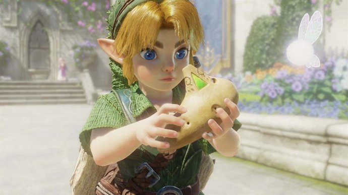 Link em The Legend of Zelda: Ocarina of Time para Nintendo Switch 2