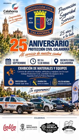 La agrupación calagurritana de voluntarios de Protección Civil celebra su 25 aniversario este 12 de septiembre