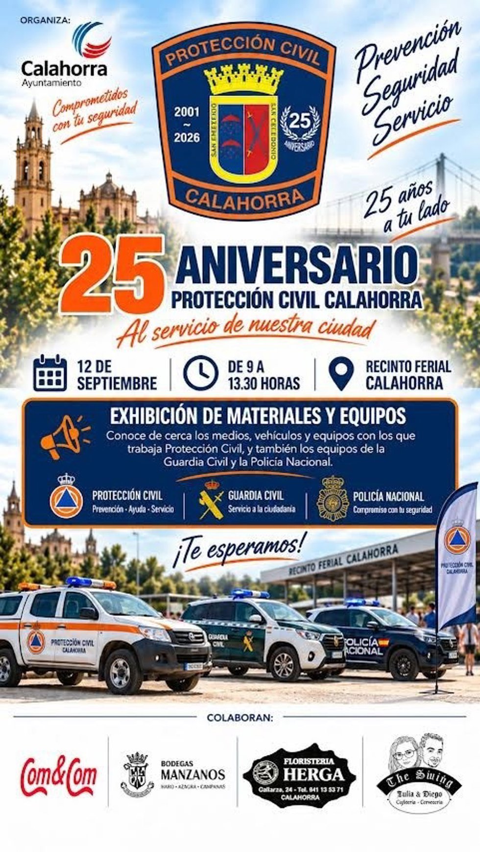 La agrupación calagurritana de voluntarios de Protección Civil celebra su 25 aniversario este 12 de septiembre