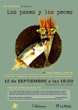 La Abadía de Cañas acoge este sábado la puesta en escena de la obra teatral 'Los panes y los peces'