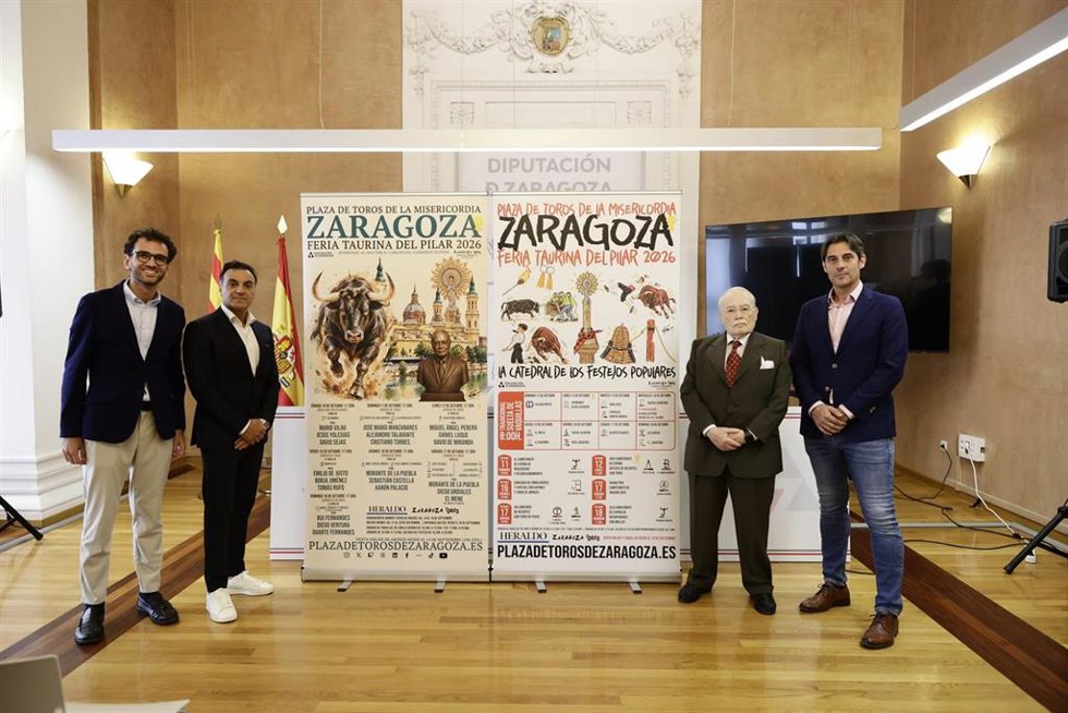 Presentación de los carteles taurinos para las fiestas del Pilar de Zaragoza, en las que Morante de La Puebla toreará dos tardes