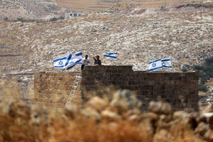 Colonos israelíes en Hebrón, Cisjordania