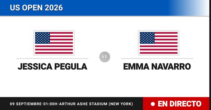 Jessica Pegula - Emma Navarro: resumen y estadísticas del partido de Cuartos de final de US Open WTA