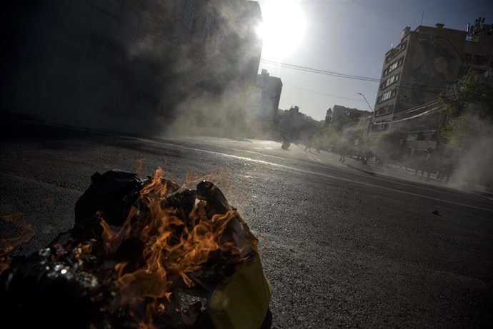 Archivo - Imagen de archivo de una jornada de protestas en Chile