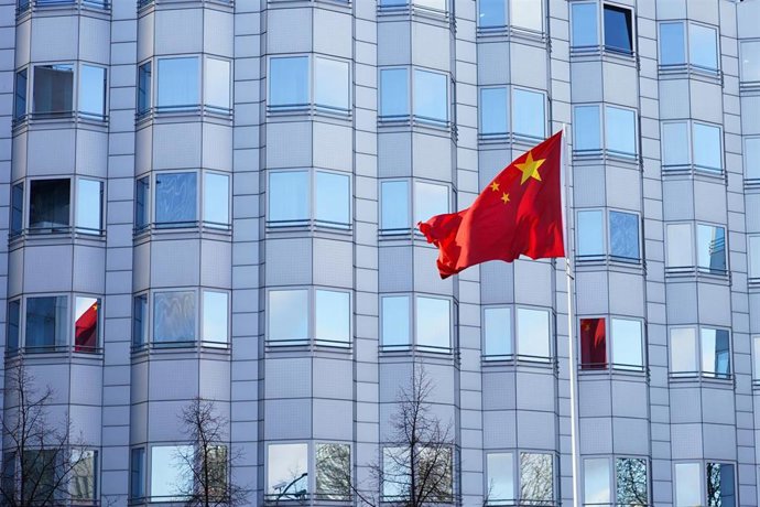 Archivo - Una bandera de China