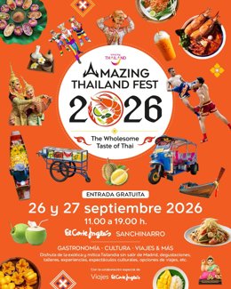 Madrid acogerá el festival gastronómico y cultural de Tailandia el 26 y 27 de septiembre