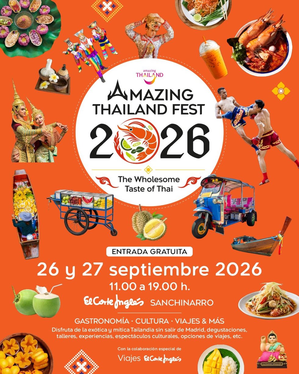 Madrid acogerá el festival gastronómico y cultural de Tailandia el 26 y 27 de septiembre