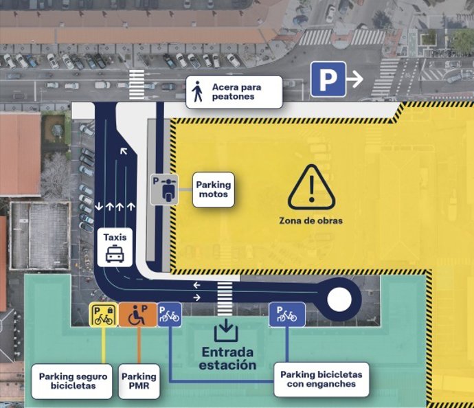 Plano del nuevo acceso a la estación Valladolid-Campo Grande