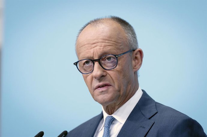 September 7, 2026, Berlin, Berlin, Deutschland: Friedrich Merz bei der Pressekonferenz zur Wahl in Sachsen-Anhalt im Konrad-Adenauer-Haus. Berlin, 07.09.2026