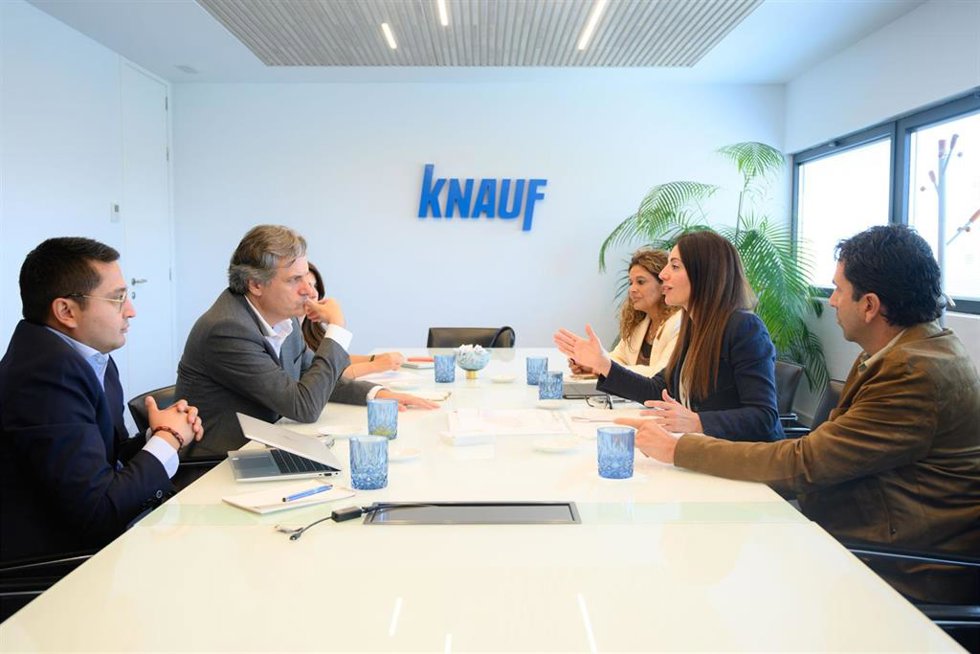 Reunión de trabajo de la Autoridad Portuaria de Almería, Knauf Ibérica y Grupo Torralba en Madrid.