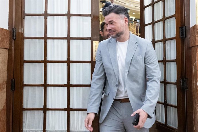 Archivo - El diputado de ERC, Gabirel Rufián.