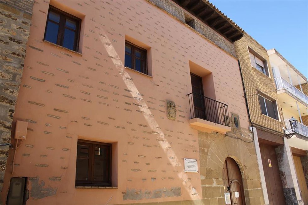 Fachada de la casa natal de Miguel Servet.