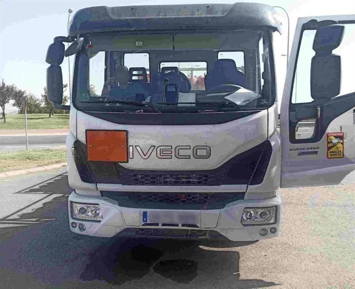 Denunciado en Tudela el conductor de un camión con mercancías peligrosas por cicular ebrio.