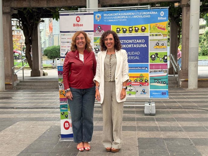 Susana Garcia Chueca (ezkerrean) eta Nora Abete