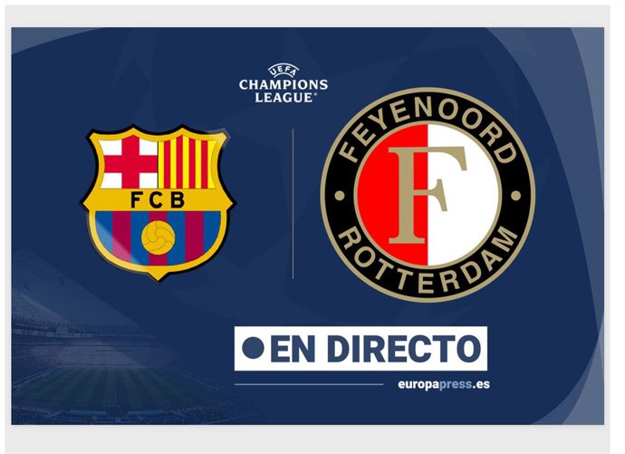 Onces Iniciales probables: Barcelona - Feyenoord: resumen y estadísticas del partido de Fase de Grupos (I) de Champions