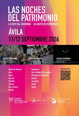 Las Noches del Patrimonio y actividades medioambientales protagonizan la agenda de los próximos días en ávila