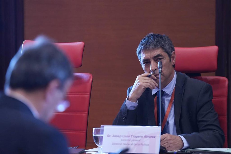 Archivo - El director general de los Mossos Josep Lluís Trapero durante su comparecencia ante la Comisión de Interior y Seguridad Pública para dar explicaciones sobre la infiltración policial en una asamblea docente, a 13 de mayo de 2026, en Barcelona, Ca