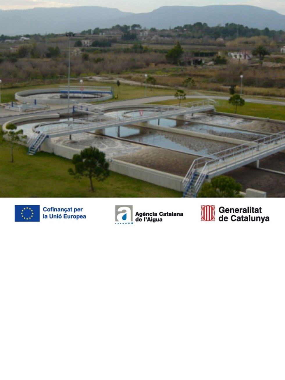 Imagen de la depuradora de Valls (Tarragona)