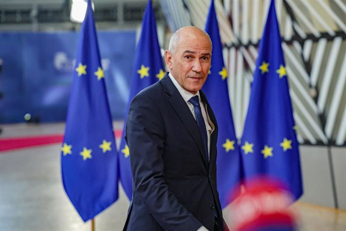 Archivo - El primer ministro de Eslovenia, Janez Jansa.