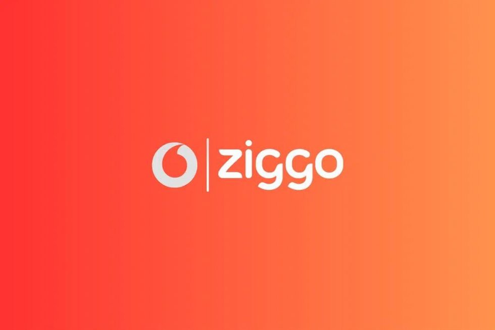 Lodo de VodafoneZiggo, operadora neerlandesa propiedad de Liberty Global