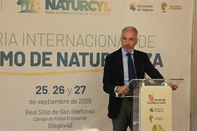 Diaz Pico durante la presentación de la Feria Naturcyl en Madrid.