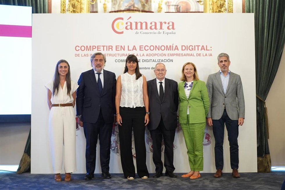 Ponentes de las jornadas de la Cámara de Comercio.