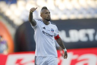 Futbol, Huchipato vs Colo Colo Vigesimosegunda fecha fecha, campeonato Nacional 2026. El jugador  de Colo Colo , Arturo Vidal , es fotografiado durante el partido de primera division entre Huachipato vs Colo Colo disputado en el estadio Ester Roa de