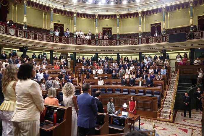Archivo - Hemiciclo durante la celebración de una sesión extraordinaria del Pleno del Congreso de los Diputados, a 23 de julio de 2026, en Madrid (España). 