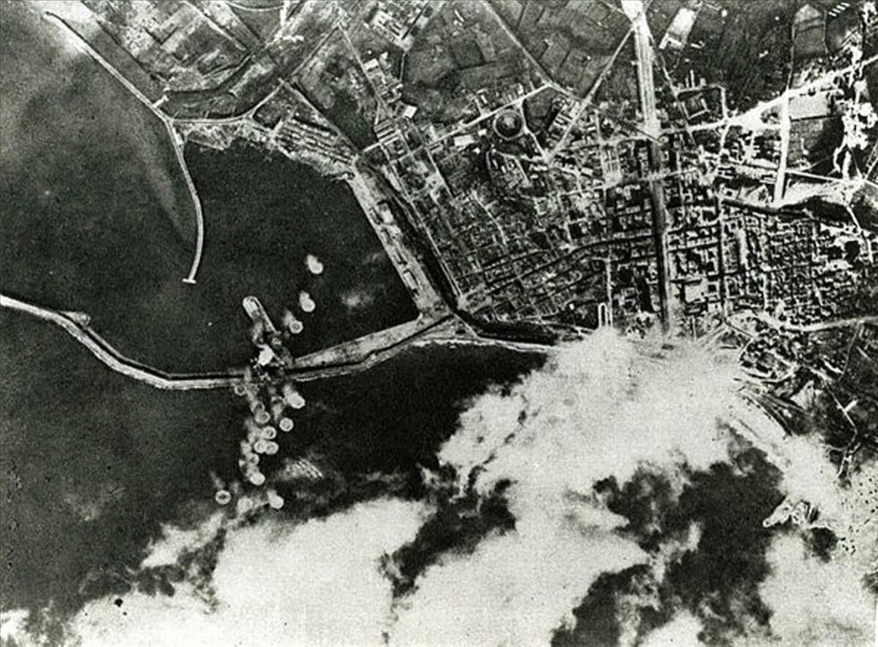 Imagen aérea histórica del Serrallo.