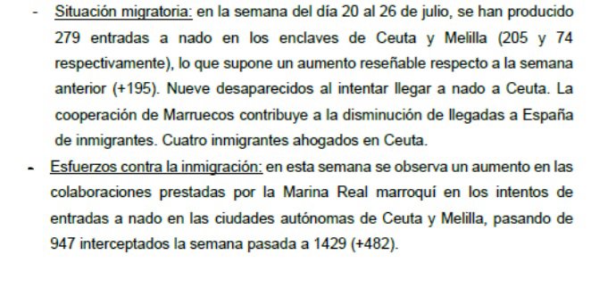 Análisis de la Guardia Civil de la situación migratoria relativa a Argelia y Marruecos.