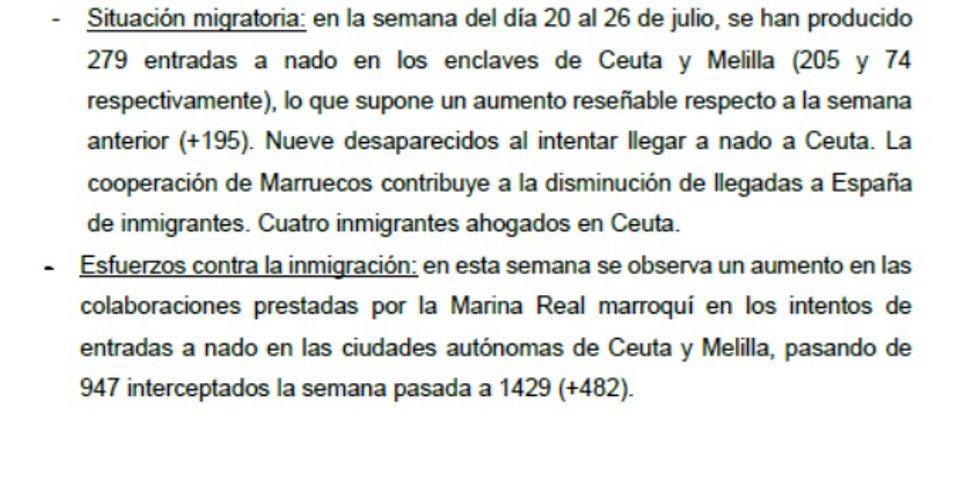 Análisis de la Guardia Civil de la situación migratoria relativa a Argelia y Marruecos.