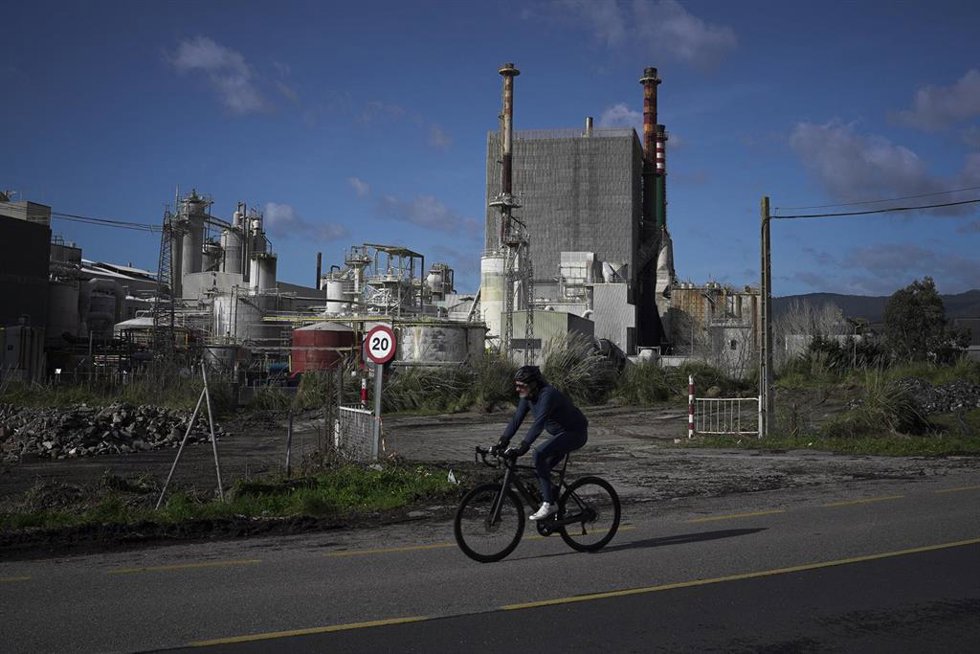 Archivo - La fábrica de ENCE en Pontevedera durante una jornada de huelga de trabajadores de ENCE Pontevedra, a 30 de enero de 2025, en Pontevedra, Galicia (España). Los trabajadores de ENCE han convocado una huelga ante la "falta de voluntad negociadora"