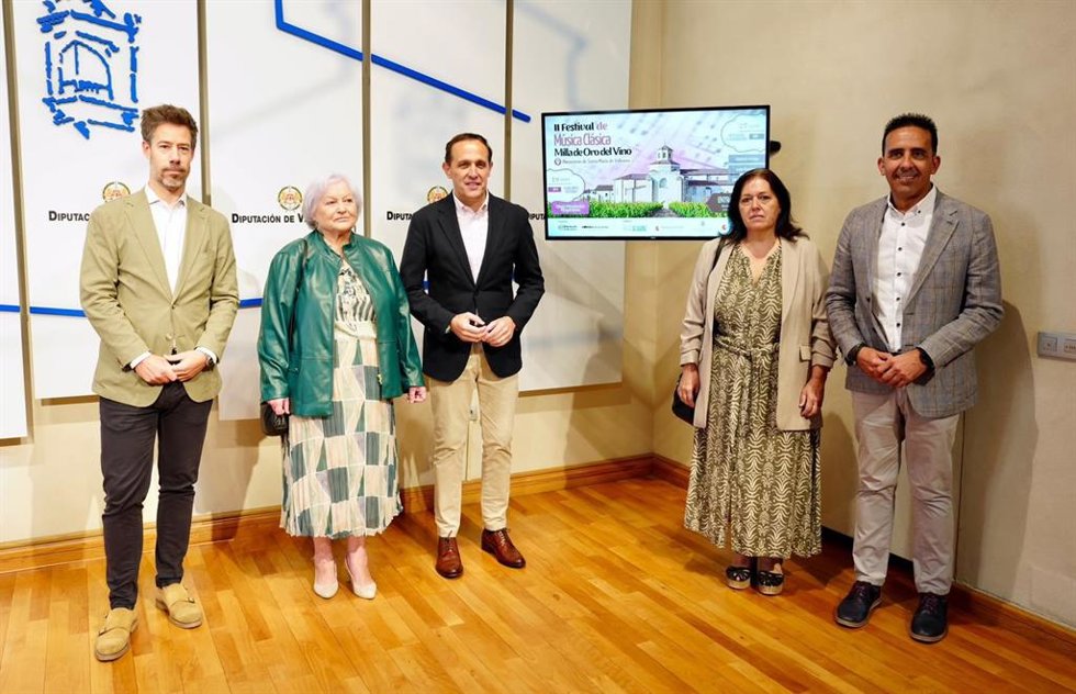 Presentación del Festival Música Clásica Milla de Oro del Vino de la Diputación de Valladolid.